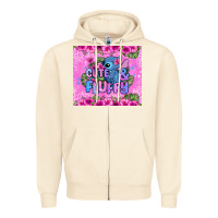 Sandshell cute and fluffy stitch Zipper Hoodie - Zillion Design Studio