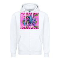 White cute and fluffy stitch Zipper Hoodie - Zillion Design Studio
