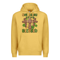 Antique Gold not lucky just really blessed malia Premium Hoodie - MaliasSmallBusiness
