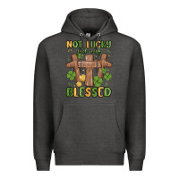 Charcoal Heather not lucky just really blessed malia Premium Hoodie - MaliasSmallBusiness