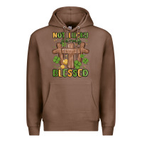 Chestnut not lucky just really blessed malia Premium Hoodie - MaliasSmallBusiness