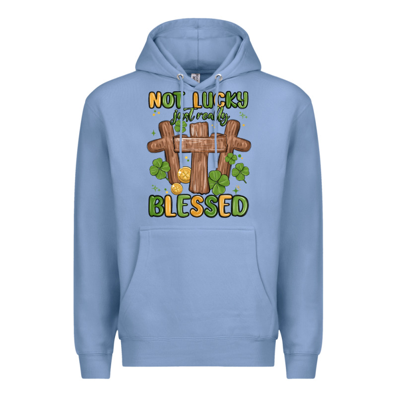 Not Lucky Just Really Blessed Malia Premium Hoodie by MaliasSmallBusiness | Teevron