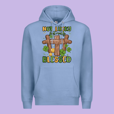 Not Lucky Just Really Blessed Malia Premium Hoodie Designed By Maliassmallbusiness