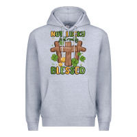 Heather Grey not lucky just really blessed malia Premium Hoodie - MaliasSmallBusiness