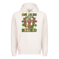 Pale Pink not lucky just really blessed malia Premium Hoodie - MaliasSmallBusiness