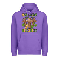 Purple not lucky just really blessed malia Premium Hoodie - MaliasSmallBusiness