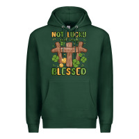 Sports Green not lucky just really blessed malia Premium Hoodie - MaliasSmallBusiness