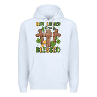 White not lucky just really blessed malia Premium Hoodie - MaliasSmallBusiness