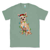 Sage Chihuahua with christmas lights Classic Tee - RanaPortraitStore