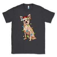 Smoke Chihuahua with christmas lights Classic Tee - RanaPortraitStore