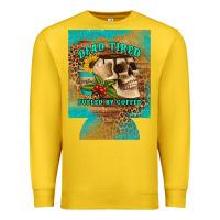 Lemon dead tired fueled by coffee 12 oz can cooler (regular) Premium Sweatshirt - Artiststas