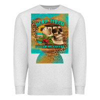Oatmeal Heather dead tired fueled by coffee 12 oz can cooler (regular) Premium Sweatshirt - Artiststas