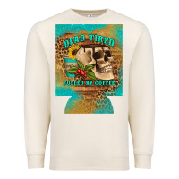 Sandshell dead tired fueled by coffee 12 oz can cooler (regular) Premium Sweatshirt - Artiststas