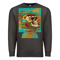 Smoke dead tired fueled by coffee 12 oz can cooler (regular) Premium Sweatshirt - Artiststas