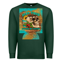 Sports Green dead tired fueled by coffee 12 oz can cooler (regular) Premium Sweatshirt - Artiststas
