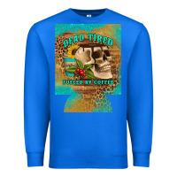 True Royal dead tired fueled by coffee 12 oz can cooler (regular) Premium Sweatshirt - Artiststas
