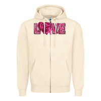 Sandshell Breast Cancer Love Zipper Hoodie - texasbilliewilder