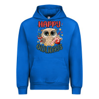 Cobalt happy owlidays Urban Hoodie - MaliasSmallBusiness