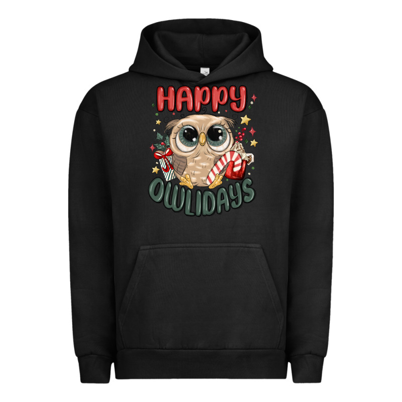 Happy Owlidays Urban Hoodie by MaliasSmallBusiness | Teevron