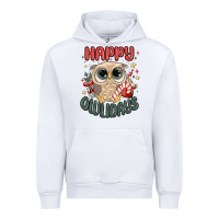 White happy owlidays Urban Hoodie - MaliasSmallBusiness