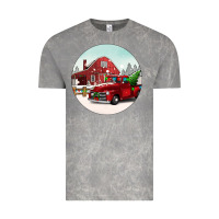 Cloud Rock Christmas farm Christmas Vintage Tee - BarkalooDesign
