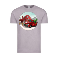 Vintage Zinc Christmas farm Christmas Vintage Tee - BarkalooDesign