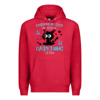 Cardinal i survived 100 days of school cat Premium Hoodie - MaliasSmallBusiness