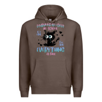 Coffee i survived 100 days of school cat Premium Hoodie - MaliasSmallBusiness