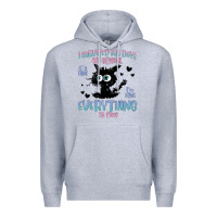 Heather Grey i survived 100 days of school cat Premium Hoodie - MaliasSmallBusiness