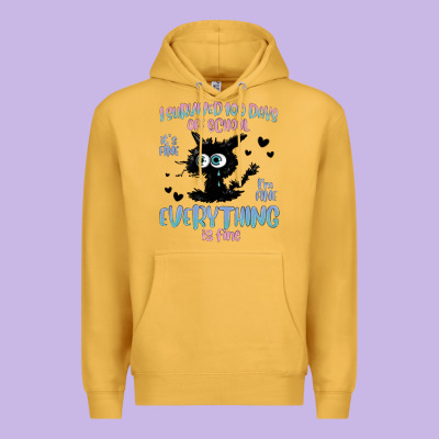 I Survived 100 Days Of School Cat Premium Hoodie Designed By Maliassmallbusiness