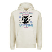 Oatmeal Heather i survived 100 days of school cat Premium Hoodie - MaliasSmallBusiness
