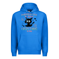 True Royal i survived 100 days of school cat Premium Hoodie - MaliasSmallBusiness