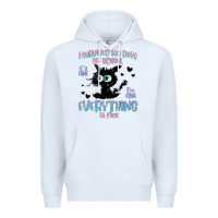 White i survived 100 days of school cat Premium Hoodie - MaliasSmallBusiness