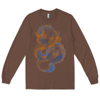 Chestnut blue and orange dragon Long Sleeve Tee - RanaPortraitStore