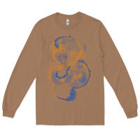 Toasted Coconut blue and orange dragon Long Sleeve Tee - RanaPortraitStore
