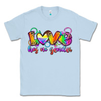 Dusty Blue love has no gender Classic Tee - Zillion Design Studio