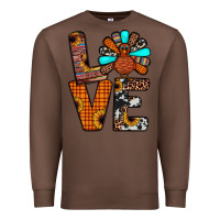 Chestnut turkey love Premium Sweatshirt - JahusDesignShop