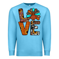 Ocean Blue turkey love Premium Sweatshirt - JahusDesignShop