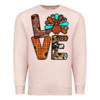 Pale Pink turkey love Premium Sweatshirt - JahusDesignShop