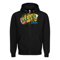 Black second grade dude Zipper Hoodie - RanaPortraitStore