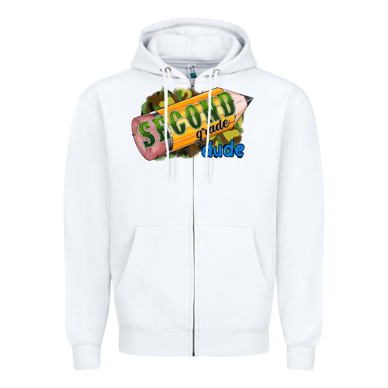 Second Grade Dude Zipper Hoodie by RanaPortraitStore | Teevron