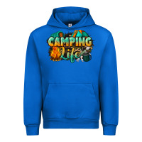 Cobalt camping life Urban Hoodie - NancyCooperArtShop