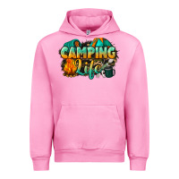 Fuchsia Pink camping life Urban Hoodie - NancyCooperArtShop
