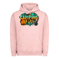 Pigment Salmon camping life Urban Hoodie - NancyCooperArtShop