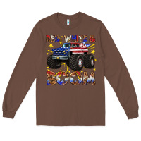 Chestnut red white and boom Long Sleeve Tee - texasbilliewilder