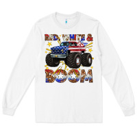 White red white and boom Long Sleeve Tee - texasbilliewilder
