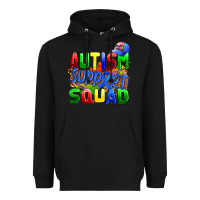 Black autısm support squad Heavyweight Hoodie - AdoDesignShop