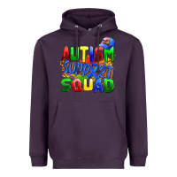 Plum autısm support squad Heavyweight Hoodie - AdoDesignShop