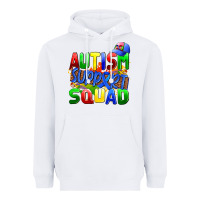 White autısm support squad Heavyweight Hoodie - AdoDesignShop