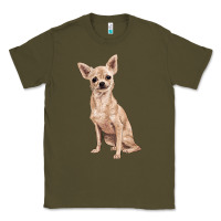 Army Green chihuahua Classic Tee - RanaPortraitStore